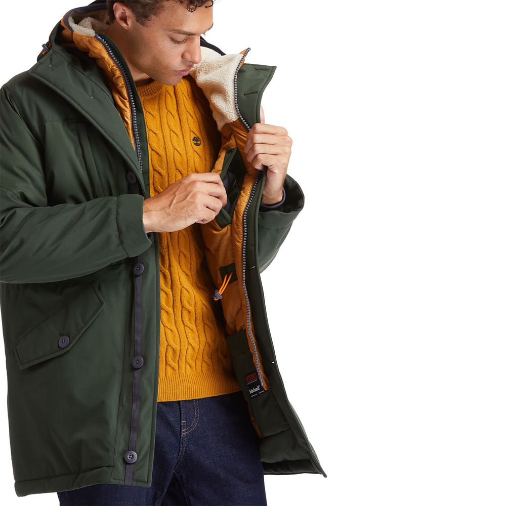 Chaquetas Timberland Hombre Outdoor Heritage Ecoriginal Parka Y Dryvent™ Technology Verde Oscuro - C